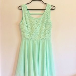 Lace, country Seafoam green dress - New w/o tags